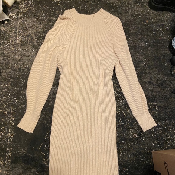 Ribbed knit sweater dress - Picture 1 of 1